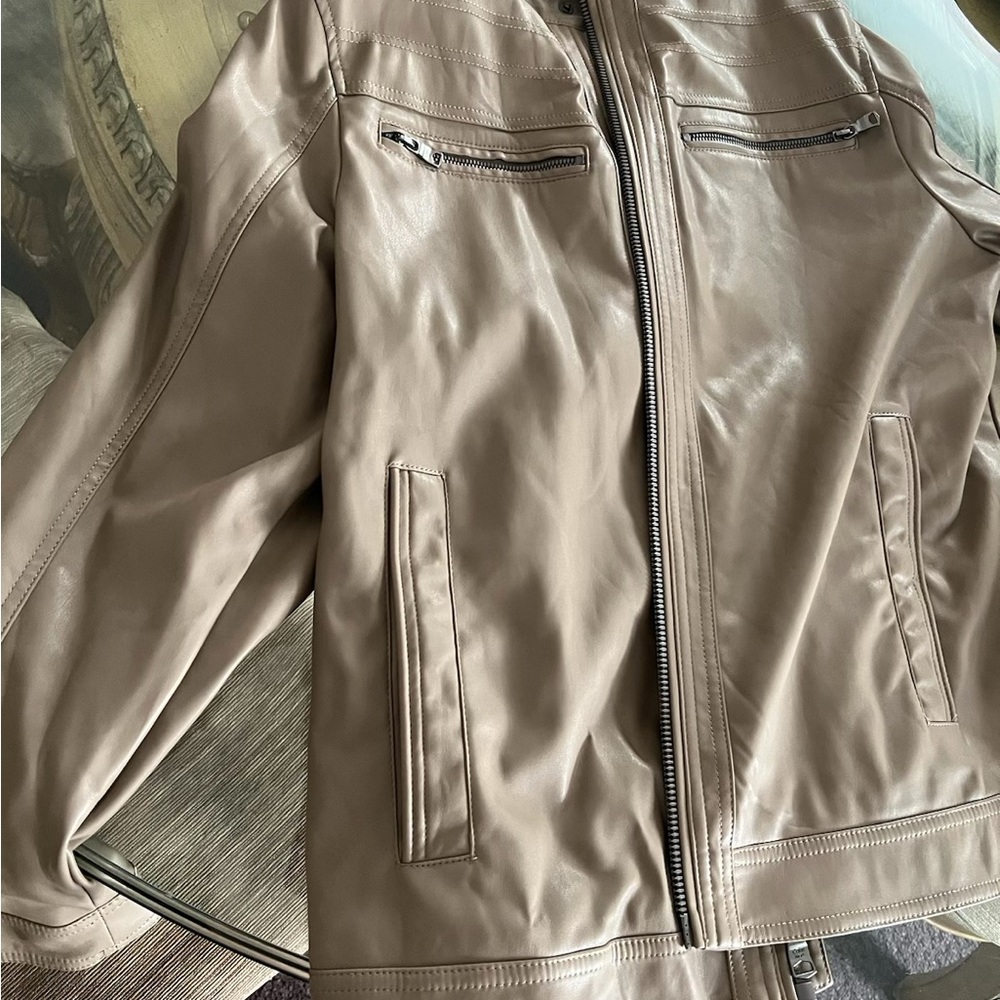 Men or Women’s Tan Leather Jacket